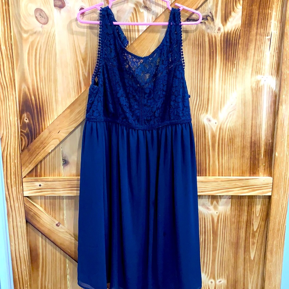 Navy Maternity Dress by Stork & Babe